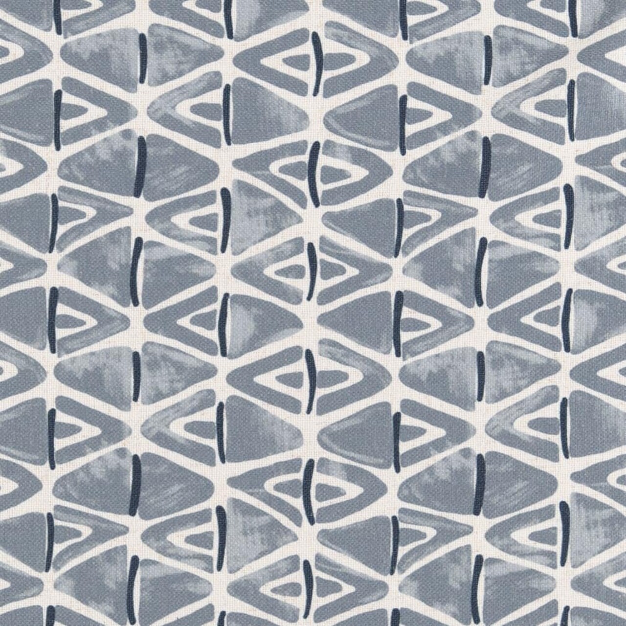 Blue Stain Resistant Performance Pet Friendly Abstract Global Print Upholstery Fabric by The Yard - SKU: Darius Sky